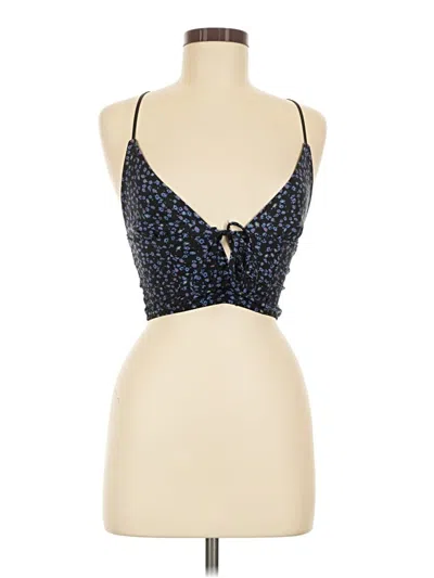 Pre-owned Out From Under Sleeveless Top Blue Halter Neckline Tops