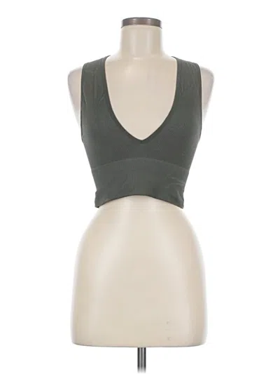 Pre-owned Out From Under Sleeveless Top Gray Halter Neckline Tops