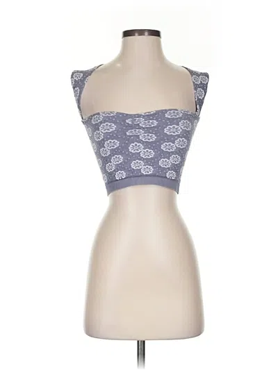Pre-owned Out From Under Sleeveless Top Gray Strapless Neckline Tops