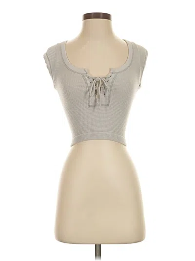 Pre-owned Out From Under Sleeveless Top Gray Sweetheart Neckline Tops