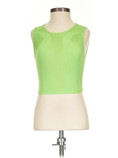 Pre-owned Out From Under Sleeveless Top Green Keyhole Neckline Tops