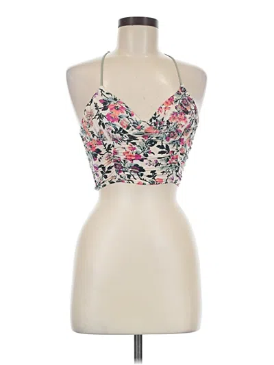Pre-owned Out From Under Sleeveless Top Ivory Halter Neckline Tops