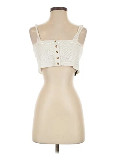 Pre-owned Out From Under Sleeveless Top Ivory Strapless Neckline Tops