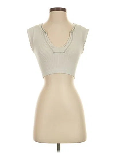 Pre-owned Out From Under Sleeveless Top Ivory Sweetheart Neckline Tops