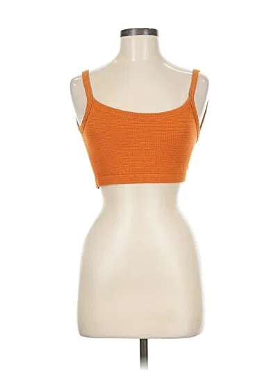 Pre-owned Out From Under Sleeveless Top Orange Sweetheart Neckline Tops
