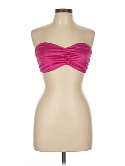 Pre-owned Out From Under Sleeveless Top Pink Strapless Neckline Tops