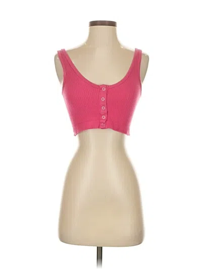Pre-owned Out From Under Sleeveless Top Pink Sweetheart Neckline Tops