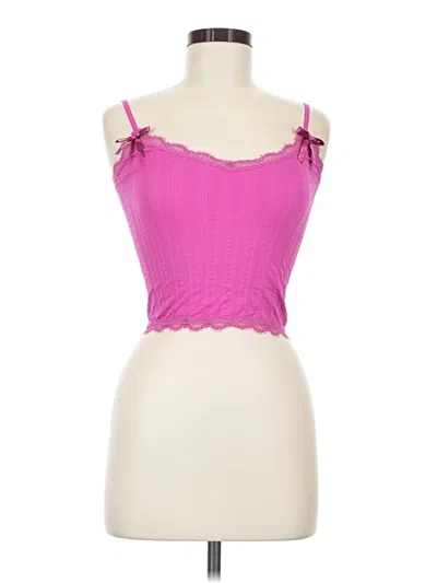 Pre-owned Out From Under Sleeveless Top Pink Sweetheart Neckline Tops