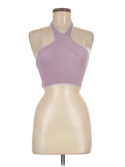 Pre-owned Out From Under Sleeveless Top Purple Halter Neckline Tops