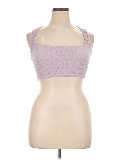 Pre-owned Out From Under Sleeveless Top Purple Strapless Neckline Tops