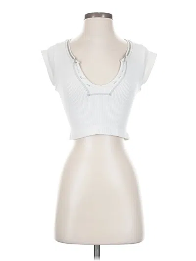 Pre-owned Out From Under Sleeveless Top Silver Sweetheart Neckline Tops