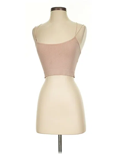 Pre-owned Out From Under Sleeveless Top Tan Strapless Neckline Tops In Brown