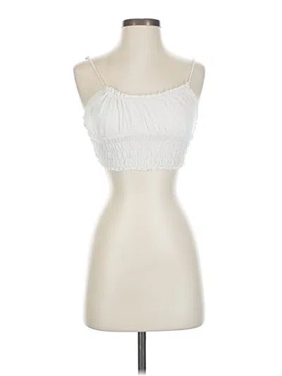 Pre-owned Out From Under Sleeveless Top White Strapless Neckline Tops