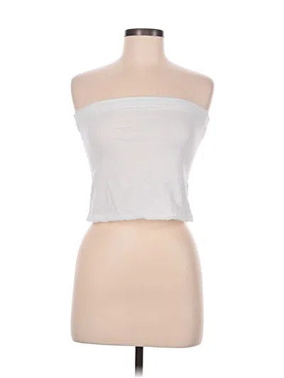 Pre-owned Out From Under Sleeveless Top White Strapless Neckline Tops