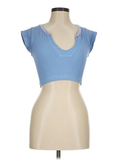 Pre-owned Out From Under Sleeveless T-shirt In Blue