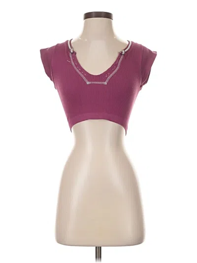 Pre-owned Out From Under Sleeveless T-shirt In Burgundy