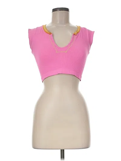 Pre-owned Out From Under Sleeveless T-shirt In Pink