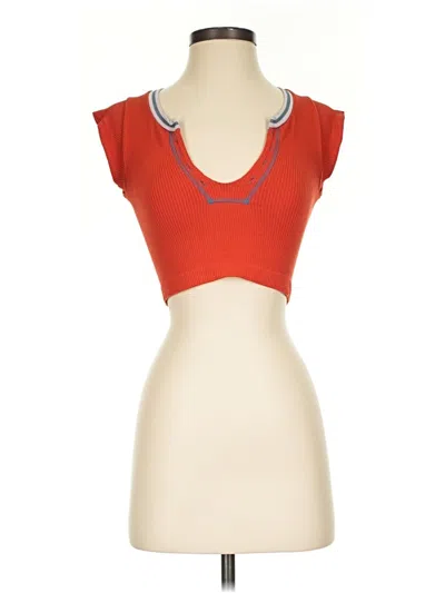 Pre-owned Out From Under Sleeveless T-shirt In Red