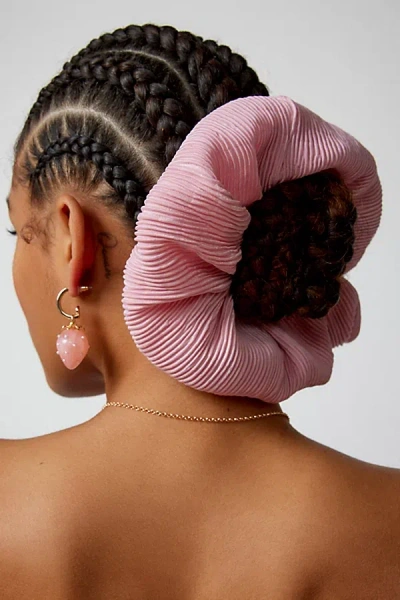Out From Under Soft Crinkle Jumbo Scrunchie In Pink, Women's At Urban Outfitters