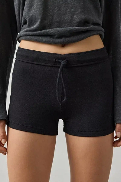 Out From Under Soft Serve Terry Mid-rise Micro Short In Black, Women's At Urban Outfitters