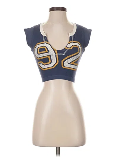 Pre-owned Out From Under Sports Bra In Blue