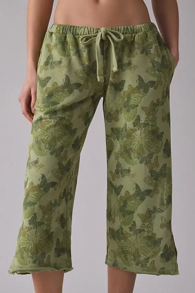 Out From Under Spring Breaker Slouch Capri Pant In Green, Women's At Urban Outfitters