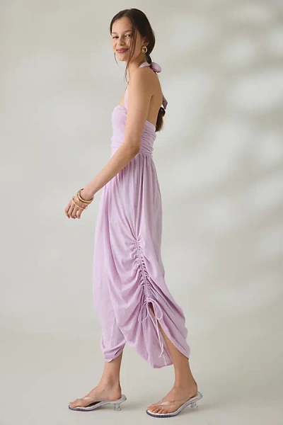 Out From Under Sun Kissed Halter Jumpsuit In Lilac, Women's At Urban Outfitters In Purple