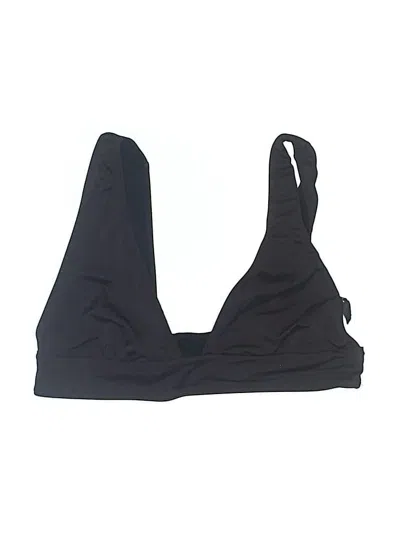 Pre-owned Out From Under Swimsuit Top Black Solid Pattern Swimwear