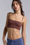 Out From Under Talia Ribbed Seamless Knit Bra Top In Light Brown, Women's At Urban Outfitters