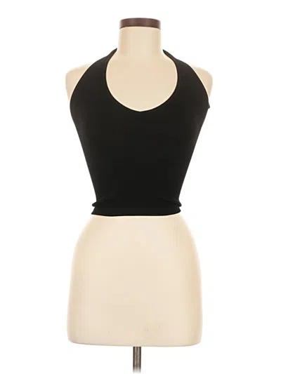 Pre-owned Out From Under Tank Top Black Halter Neckline Tops