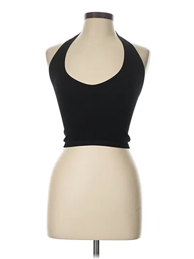 Pre-owned Out From Under Tank Top Black Halter Neckline Tops