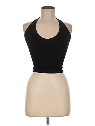 Pre-owned Out From Under Tank Top Black Halter Neckline Tops