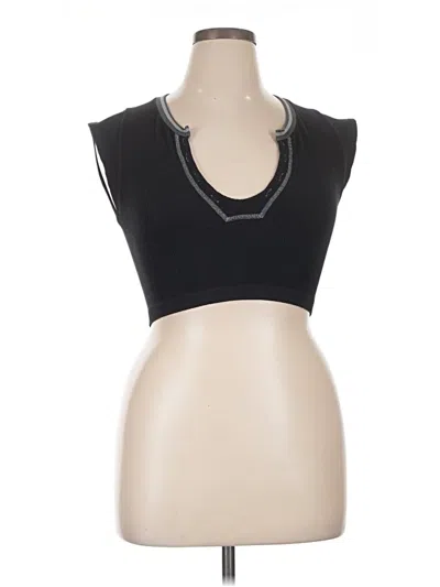 Pre-owned Out From Under Tank Top Black Open Neckline Tops