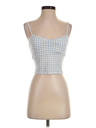 Pre-owned Out From Under Tank Top Blue Square Neckline Tops