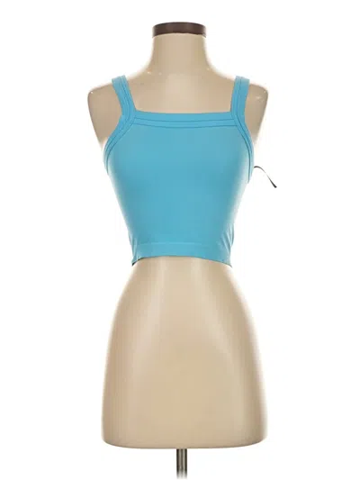 Pre-owned Out From Under Tank Top Blue Strapless Neckline Tops