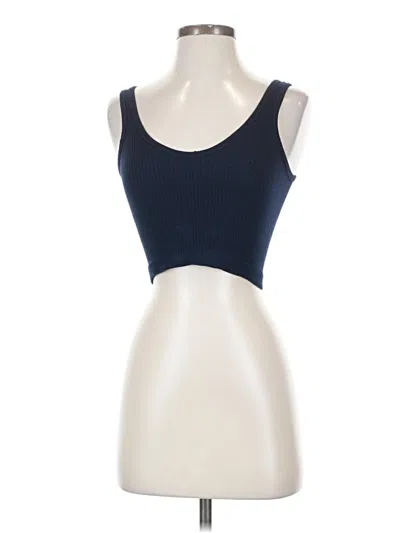 Pre-owned Out From Under Tank Top Blue Strapless Neckline Tops