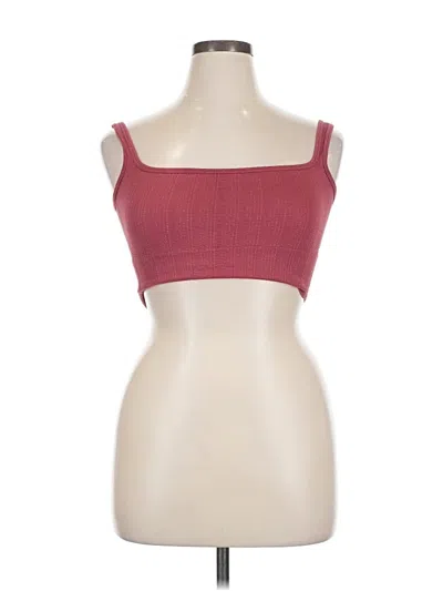 Pre-owned Out From Under Tank Top Burgundy Strapless Neckline Tops
