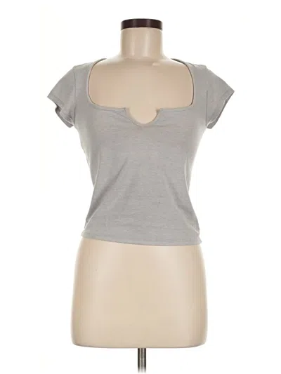 Pre-owned Out From Under Tank Top Gray Keyhole Neckline Tops
