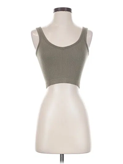 Pre-owned Out From Under Tank Top Gray Strapless Neckline Tops