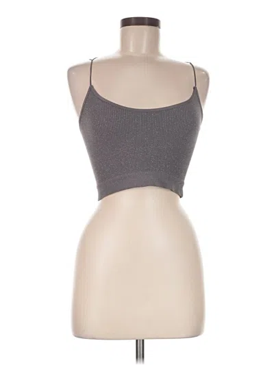 Pre-owned Out From Under Tank Top Gray Strapless Neckline Tops