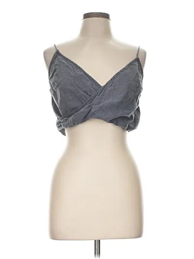 Pre-owned Out From Under Tank Top Gray Strapless Neckline Tops