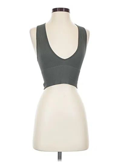 Pre-owned Out From Under Tank Top Gray Strapless Neckline Tops