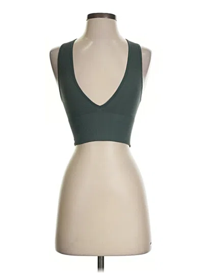 Pre-owned Out From Under Tank Top Green Halter Neckline Tops