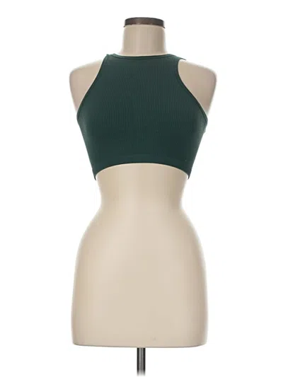 Pre-owned Out From Under Tank Top Green Halter Neckline Tops