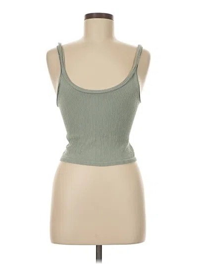Pre-owned Out From Under Tank Top Green Strapless Neckline Tops