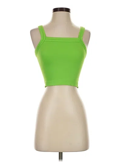 Pre-owned Out From Under Tank Top Green Strapless Neckline Tops