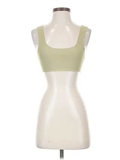 Pre-owned Out From Under Tank Top Green Strapless Neckline Tops