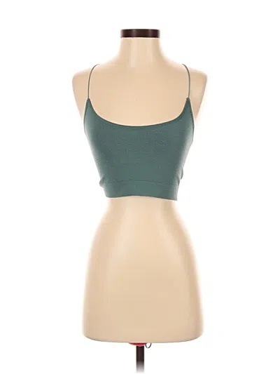 Pre-owned Out From Under Tank Top Green Strapless Neckline Tops