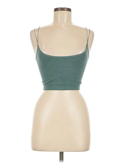 Pre-owned Out From Under Tank Top Green Strapless Neckline Tops