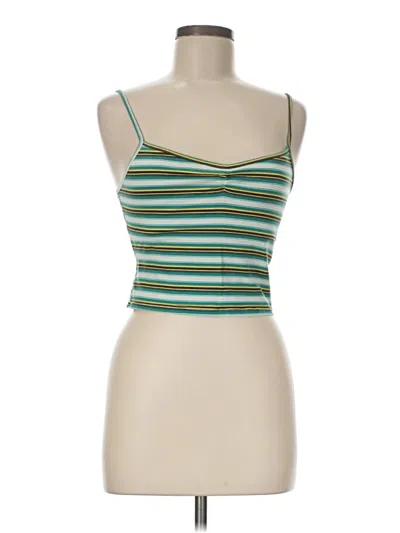 Pre-owned Out From Under Tank Top Green Strapless Neckline Tops